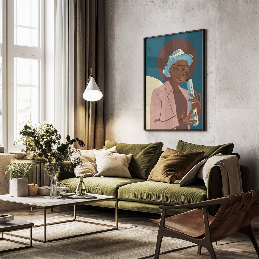 MUSICIAN GUY XIII - Poster / Art Print - interiör