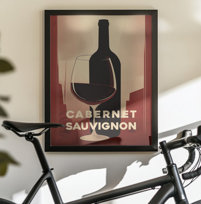 Red Red Wine No 3 - Poster / Art Print - interiör