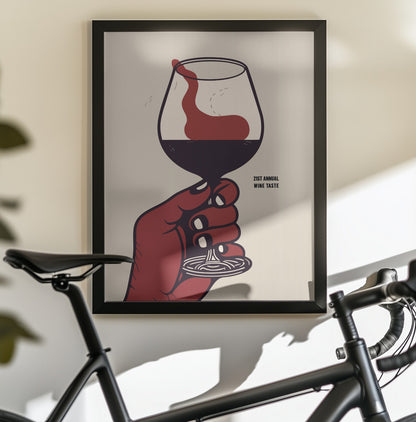 21st Annual Wine Taste - Poster / Art Print - interiör