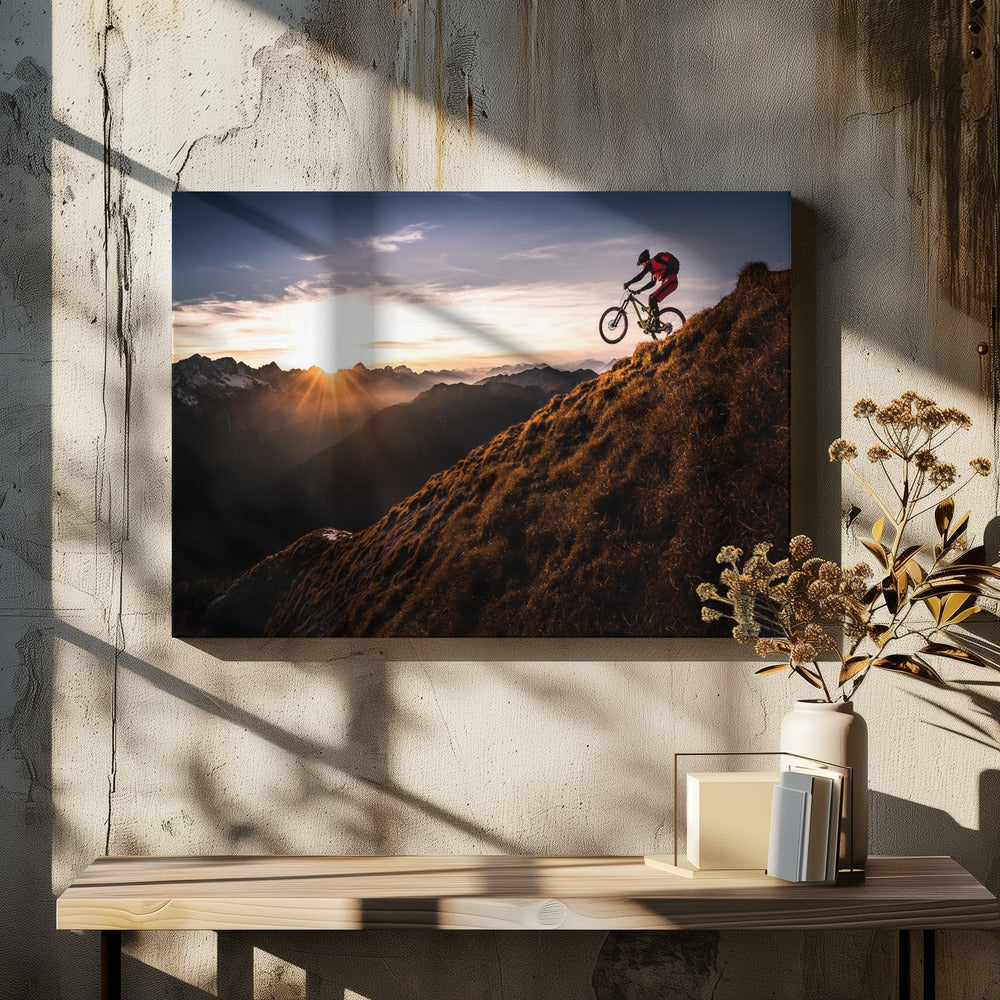 Live the adventure - Poster / Art Print - interiör