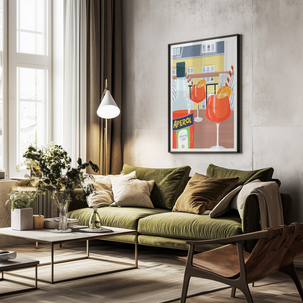 Balcony Hygge - Poster / Art Print - interiör