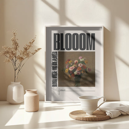 Vibrant Flower Still Life - Poster / Art Print - interiör
