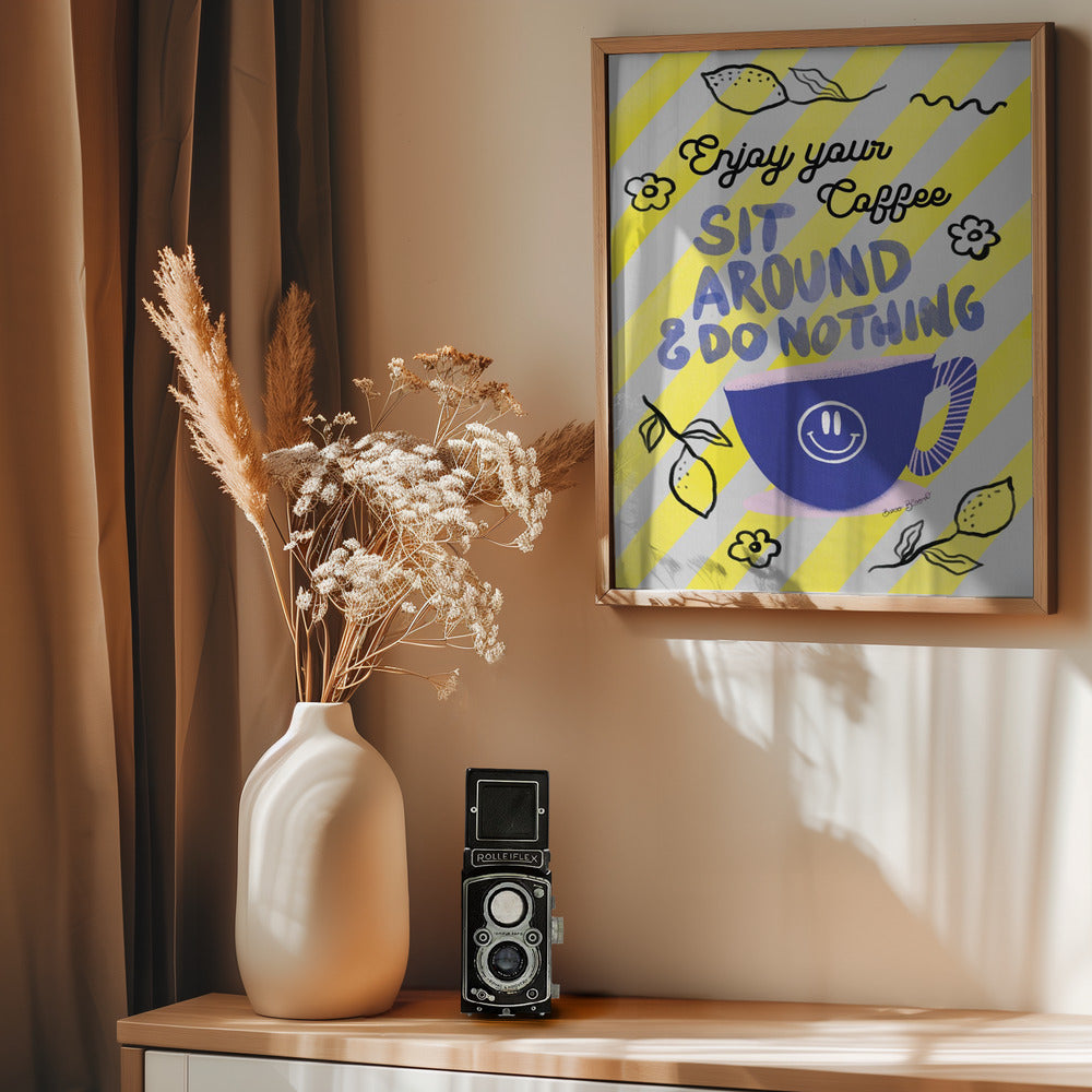 Enjoy Coffee - Poster / Art Print - interiör