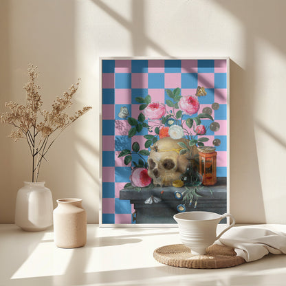 The Cheerfull Vanitas Still Life - Poster / Art Print - interiör