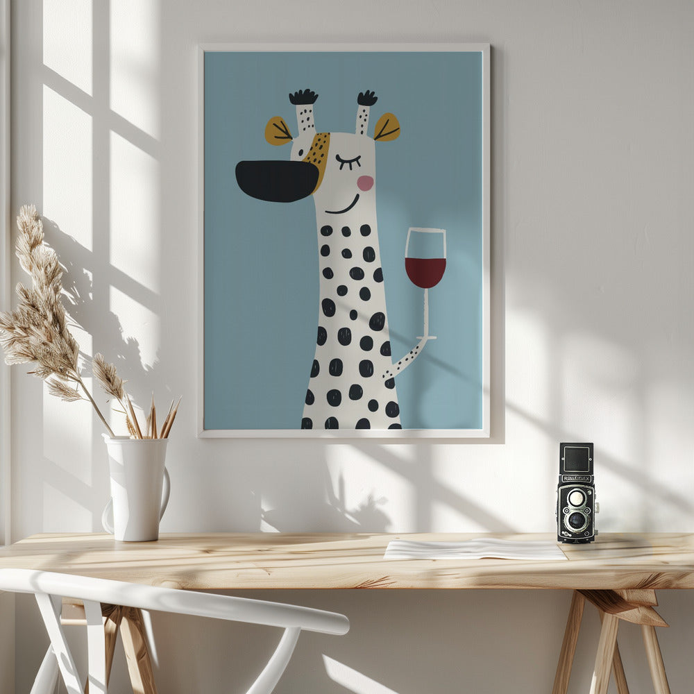 Cute Cartoon Cheers No 1 - Poster / Art Print - interiör