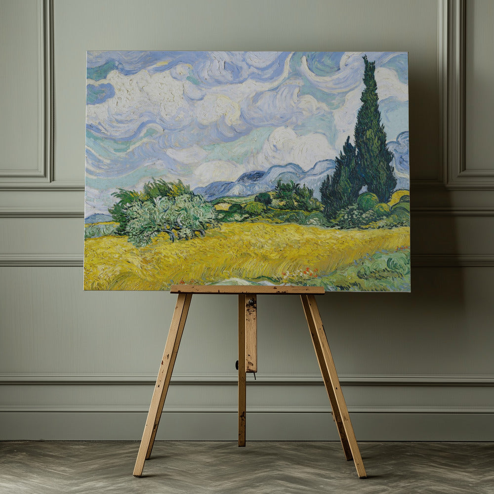 Wheat Field With Cypresses - Poster / Art Print - interiör