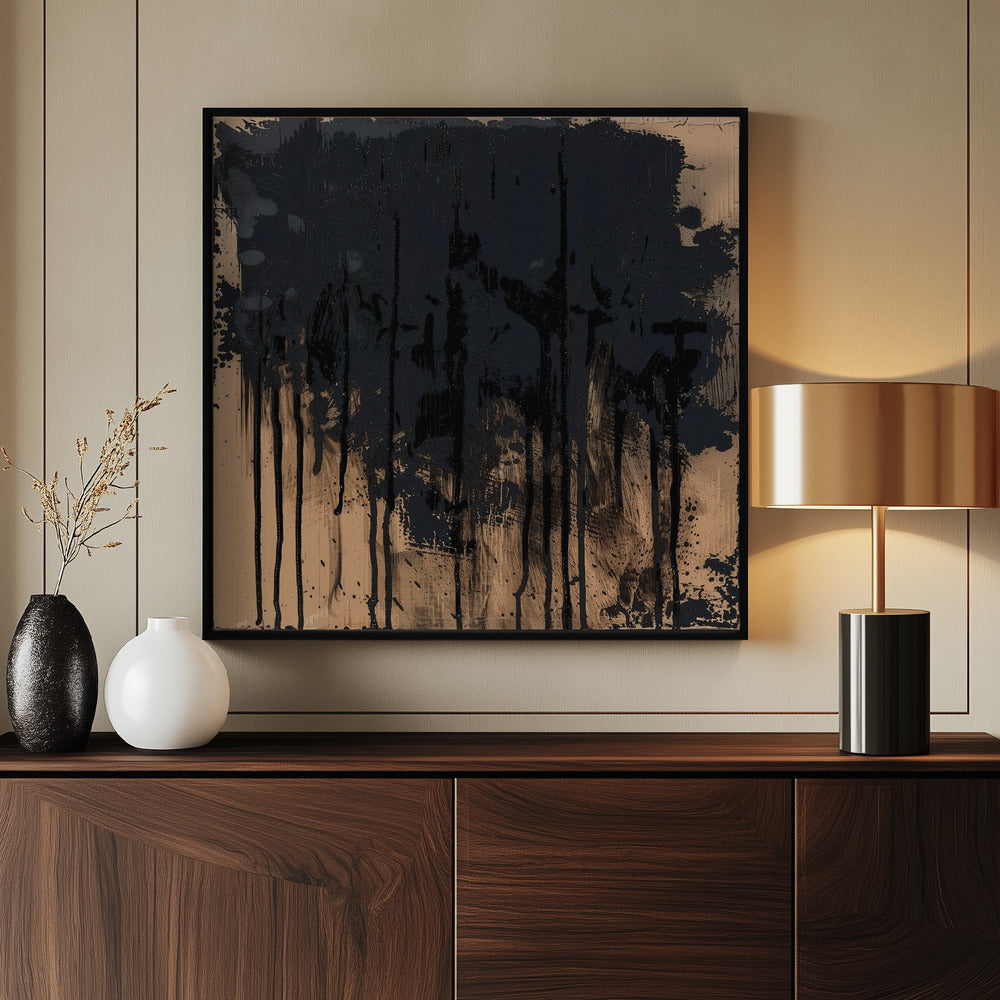 Paint It Black - Poster / Art Print - interiör