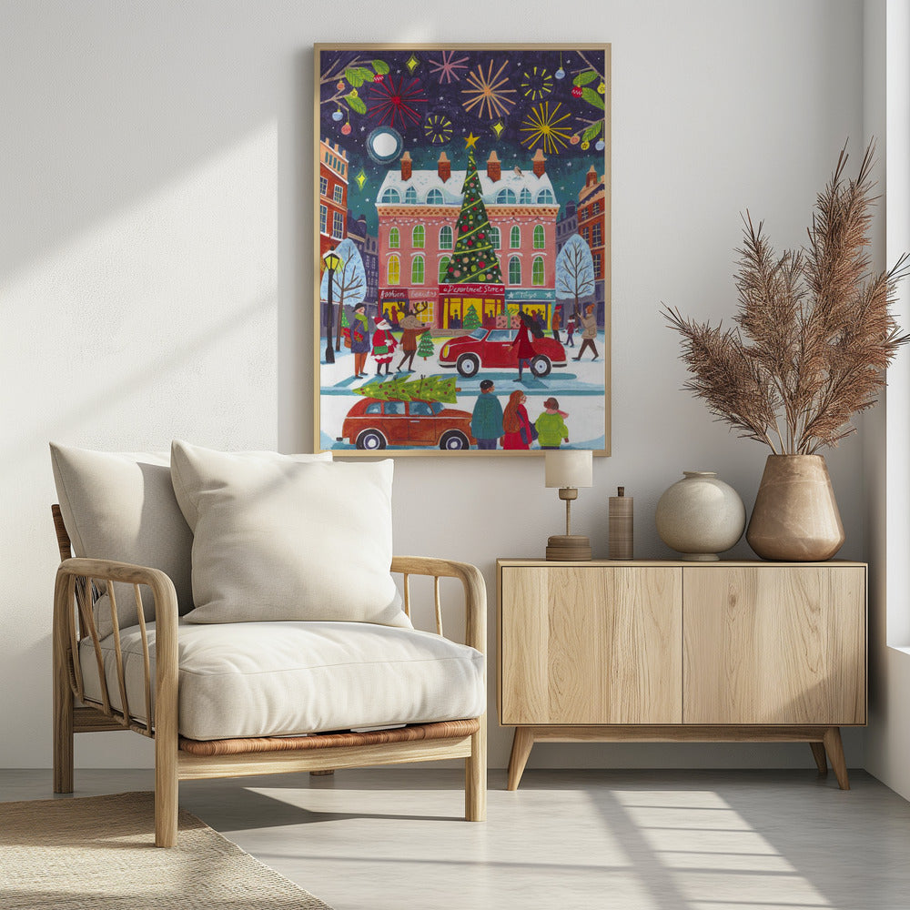Christmas in the City - Poster / Art Print - interiör