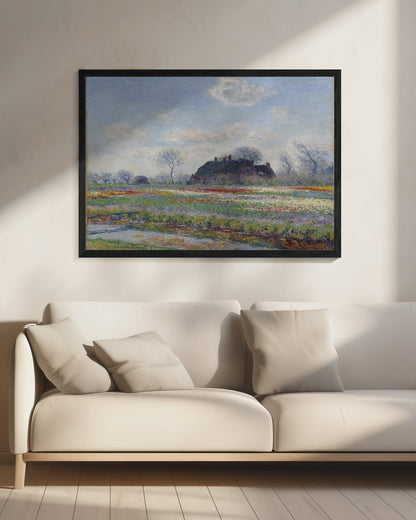 Claude Monet's Tulip Fields At Sassenheim, (1886) - Poster / Art Print - interiör