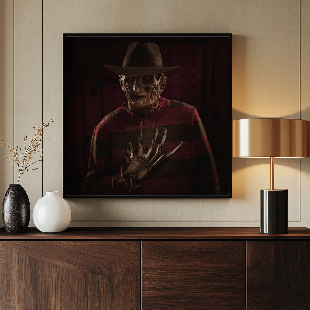Freddy Portrait 1 - Poster / Art Print - interiör