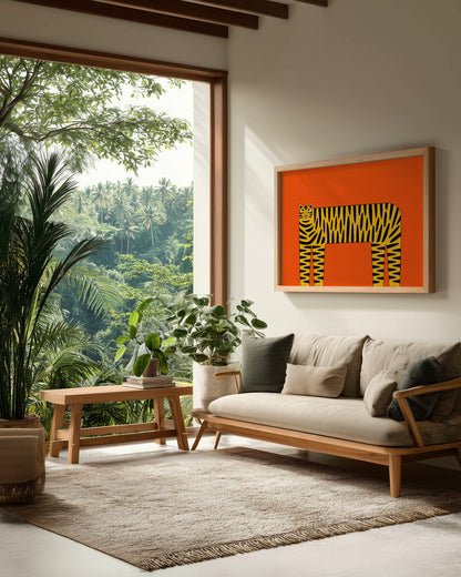 The Abstract Tiger - Poster / Art Print - interiör