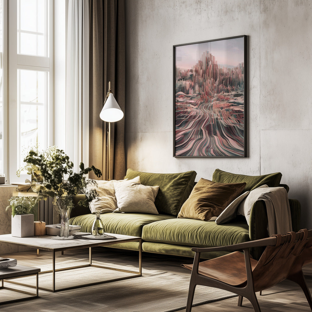 Abstract City - Poster / Art Print - interiör