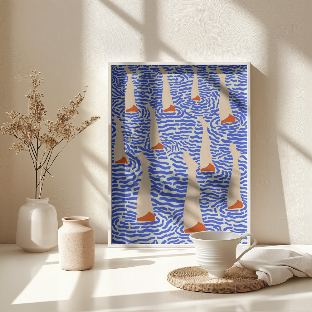 Bañistas - Poster / Art Print - interiör