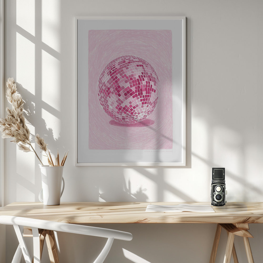 Pandc Discoball - Poster / Art Print - interiör