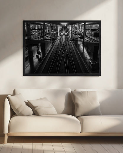 Train Station - Poster / Art Print - interiör
