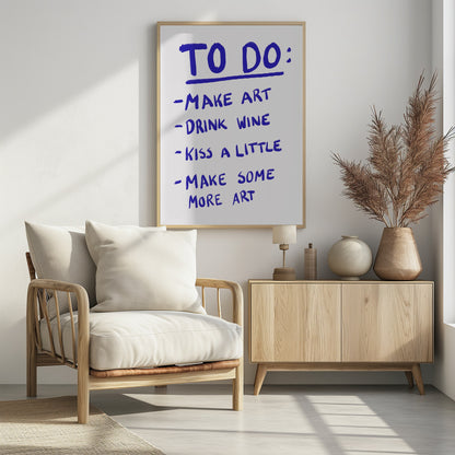 To Do - Poster / Art Print - interiör