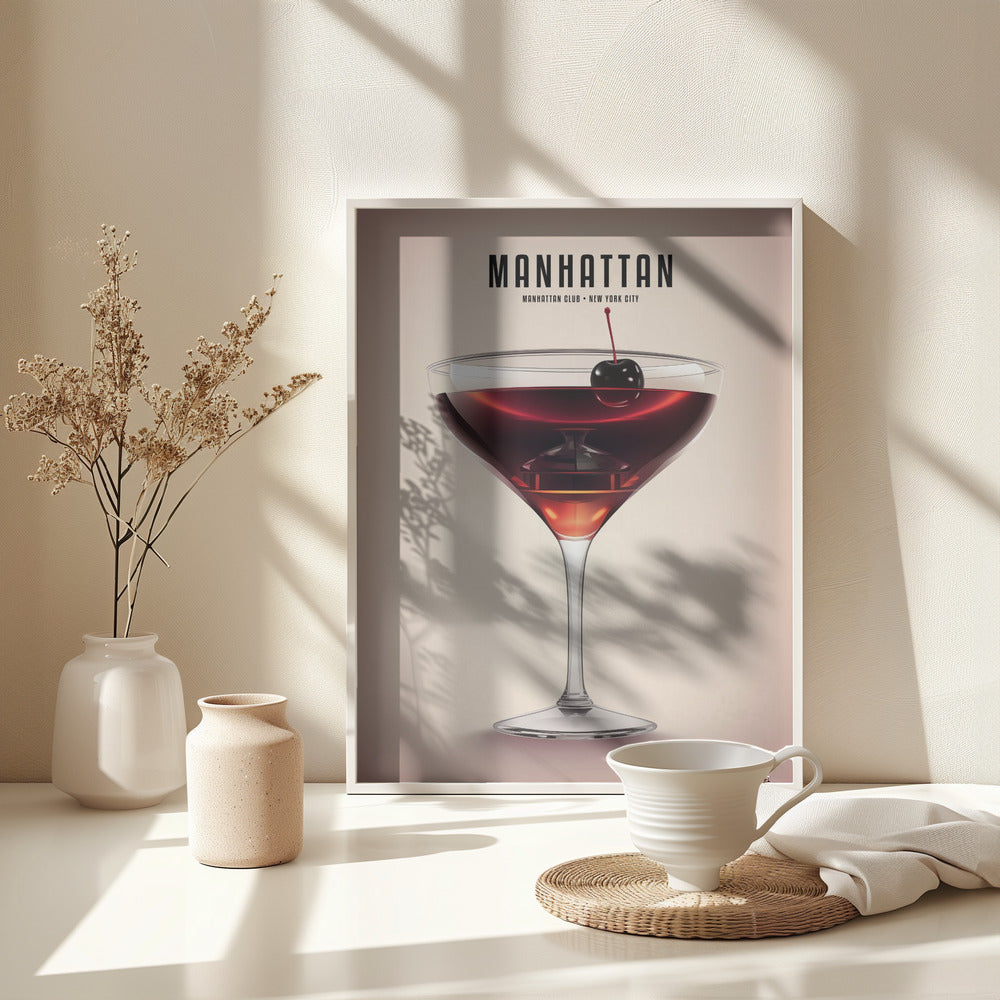 Manhattan Cocktail - Poster / Art Print - interiör