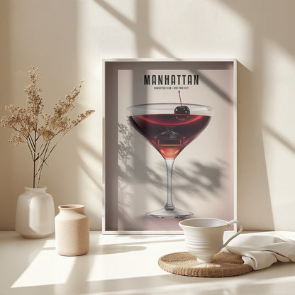 Manhattan Cocktail - Poster / Art Print - interiör