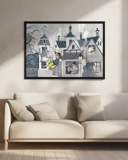 Exploring the big wide world - Poster / Art Print - interiör