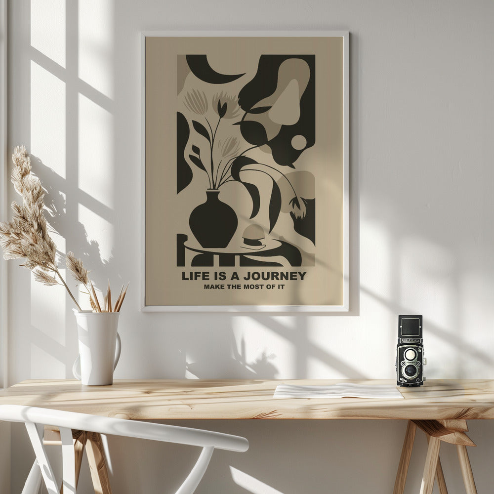 Life Is a Journey - Make the Most of It - Poster / Art Print - interiör