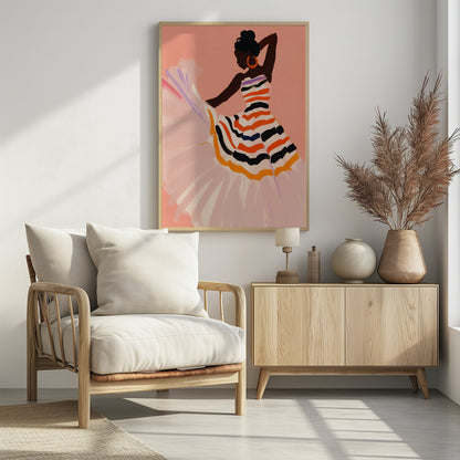 Dancing Amita No 2 - Poster / Art Print - interiör