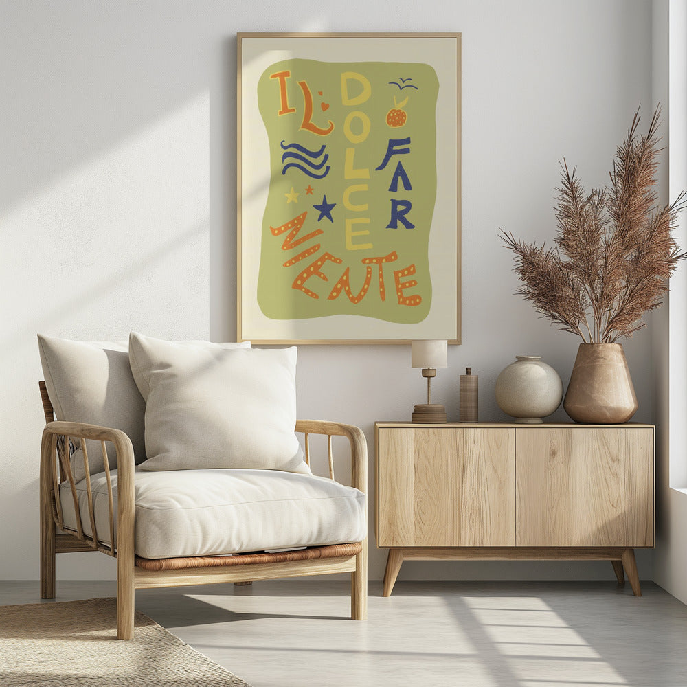 La Dolce Far Niente - Poster / Art Print - interiör