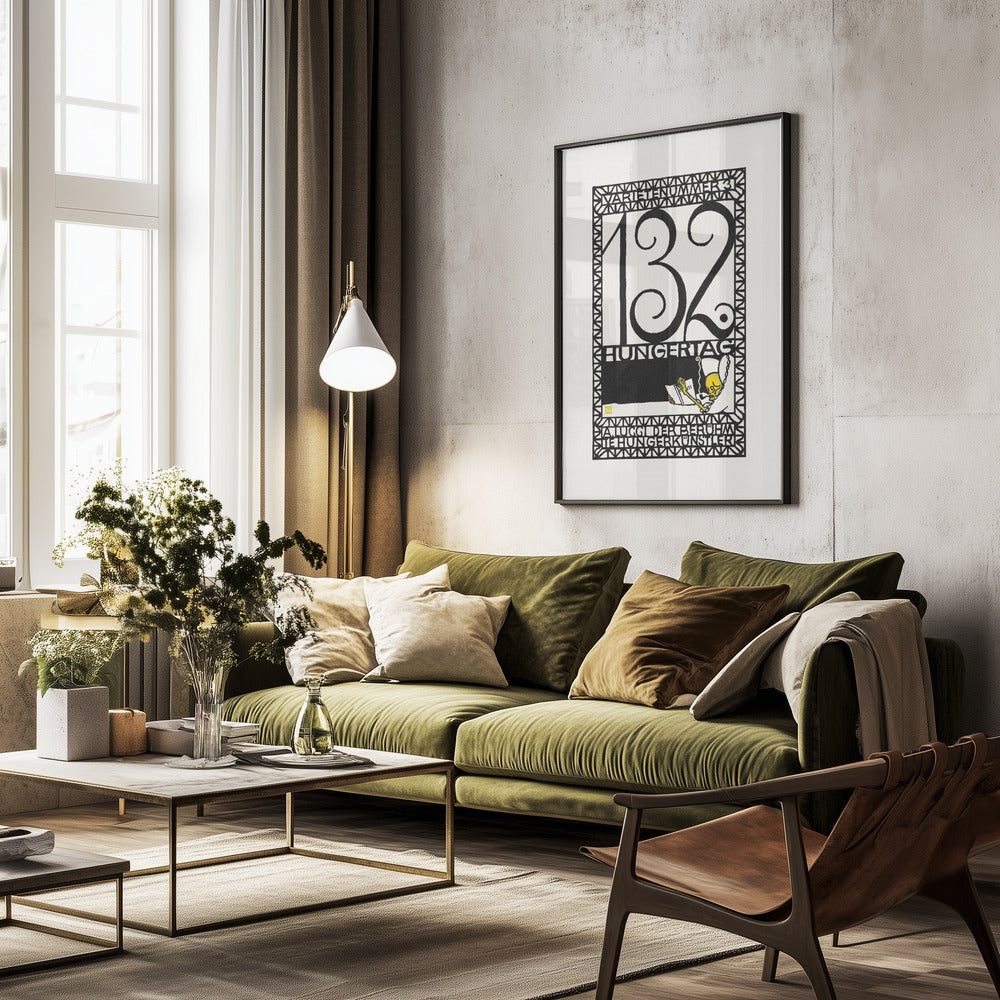 132nd Day of Fasting - Poster / Art Print - interiör