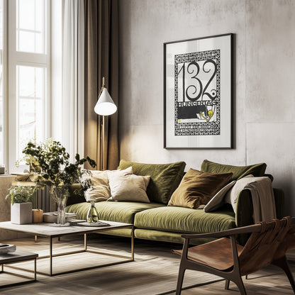 132nd Day of Fasting - Poster / Art Print - interiör