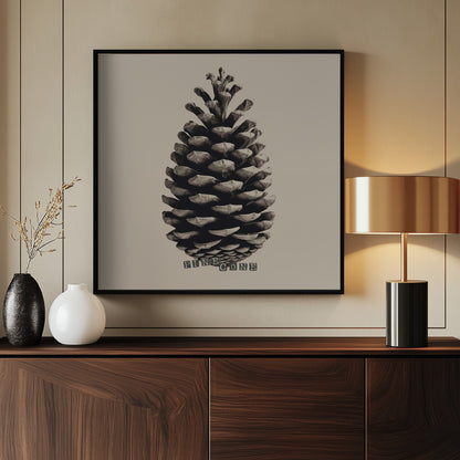Pine Cone - Poster / Art Print - interiör