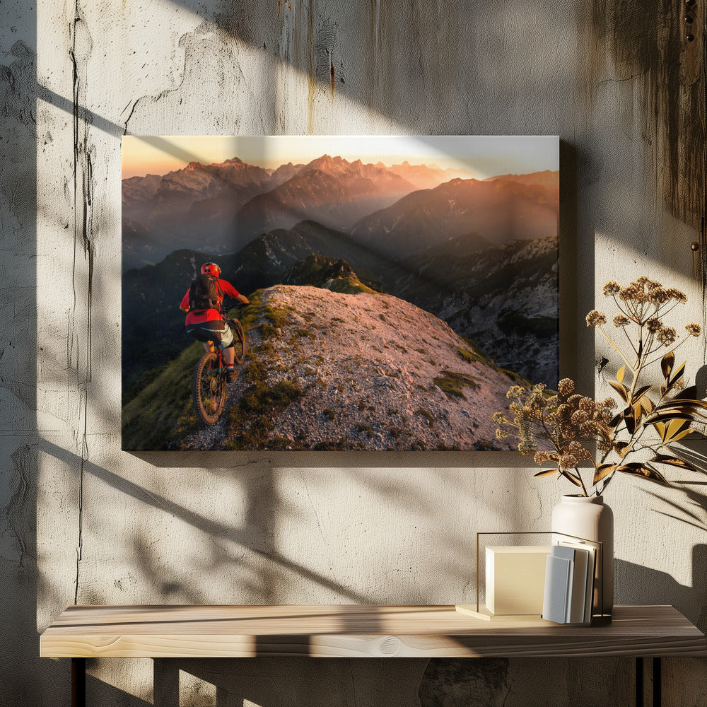 Riding ridge singletrack - Poster / Art Print - interiör