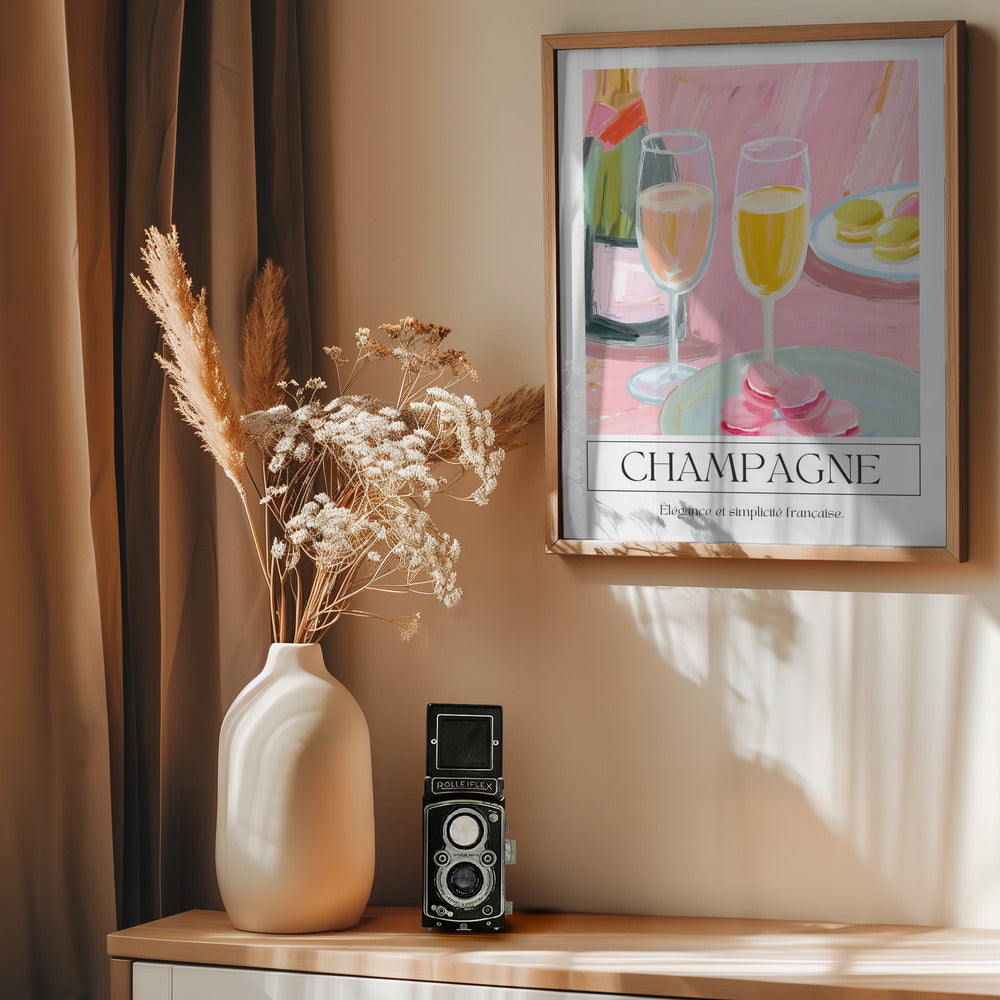 Champagne - Poster / Art Print - interiör
