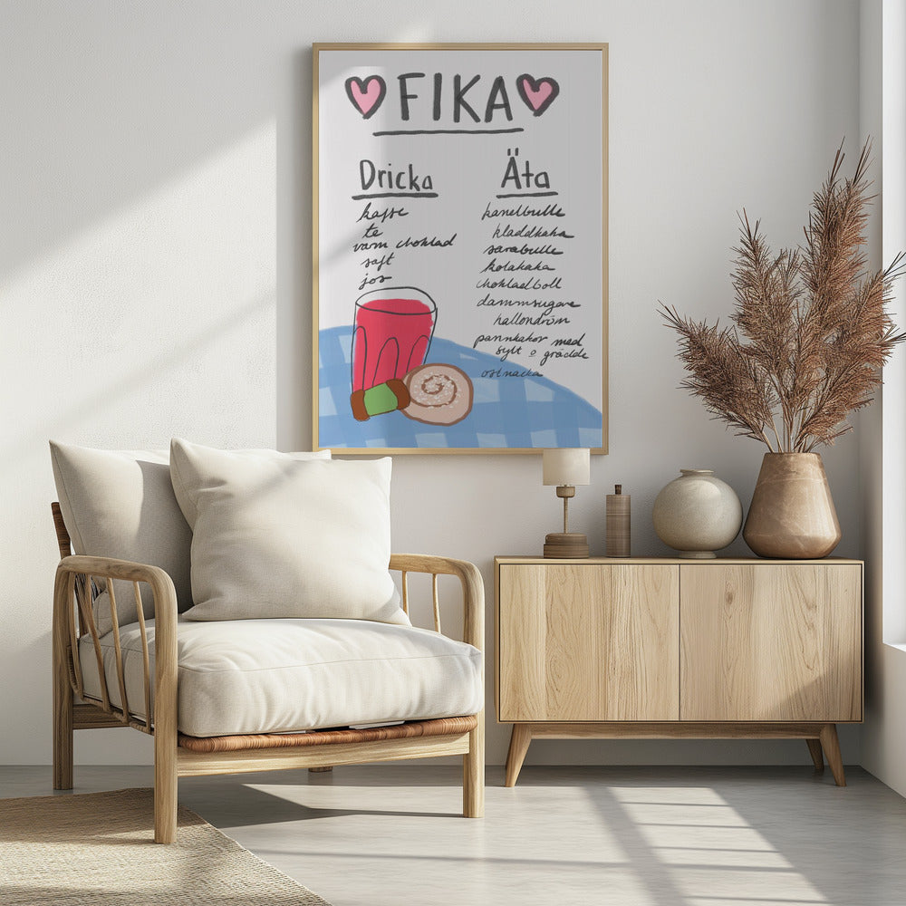 Fika - Poster / Art Print - interiör