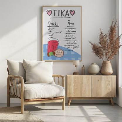Fika - Poster / Art Print - interiör