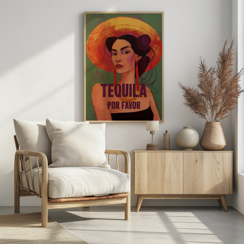 Tequila Por Favor - Poster / Art Print - interiör