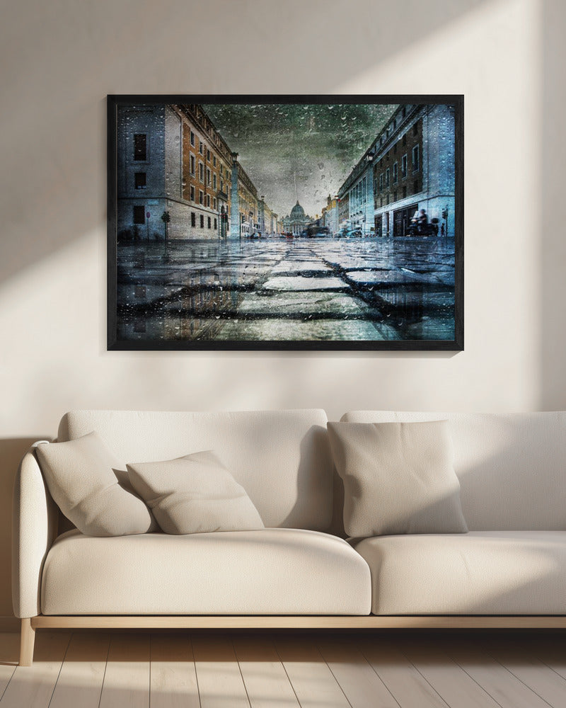 Via della Conciliazione after the rain - Poster / Art Print - interiör