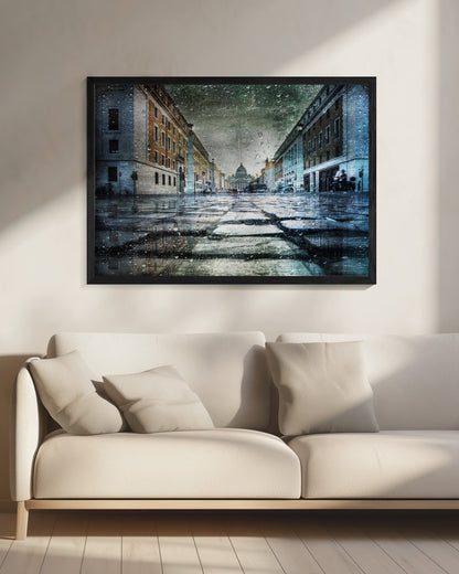 Via della Conciliazione after the rain - Poster / Art Print - interiör