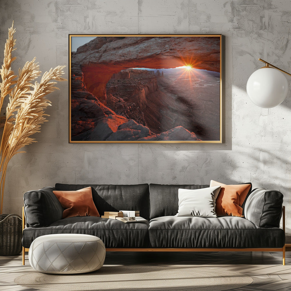 Mesa Arch Sunrise - Poster / Art Print - interiör