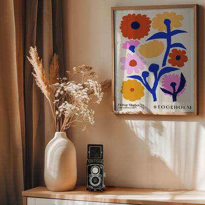 Flower Market. Stockholm - Poster / Art Print - interiör