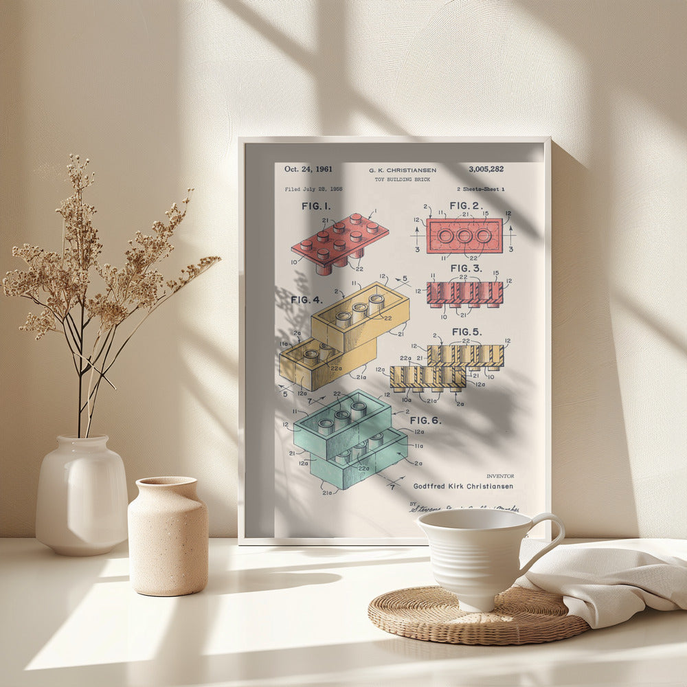 Lego Colors - Poster / Art Print - interiör