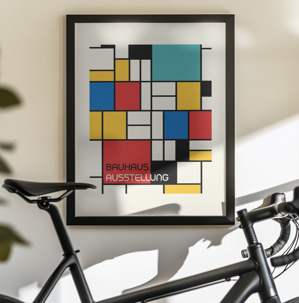 Bauhaus Geometric Design Retro - Poster / Art Print - interiör