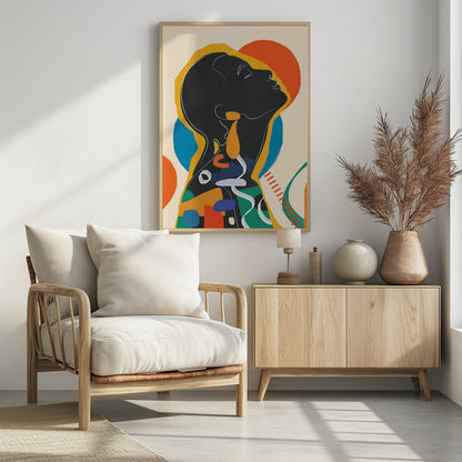 Modern Abstract Woman 1 - Poster / Art Print - interiör