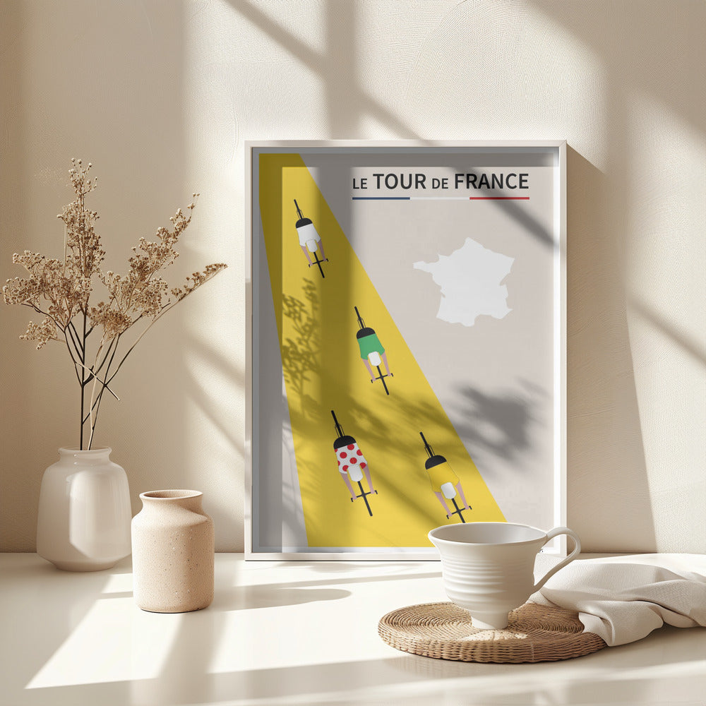 le Tour de France Poster - Poster / Art Print - interiör
