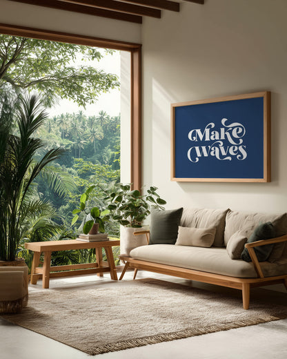 Make Waves - Poster / Art Print - interiör