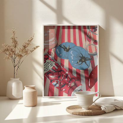 Blue Tomatoes - Poster / Art Print - interiör