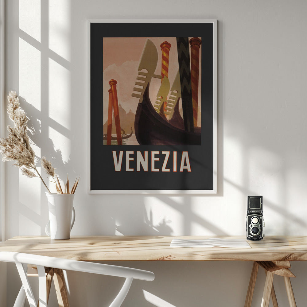 Venezia Poster Dark - Poster / Art Print - interiör