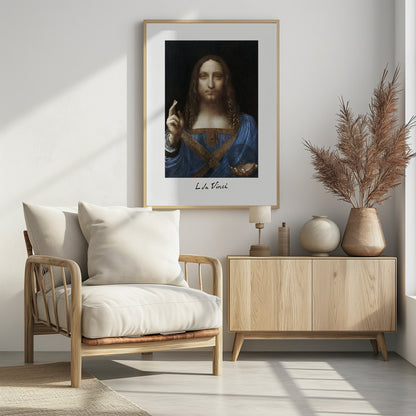 Salvator Mundi (circa 1500) - Poster / Art Print - interiör