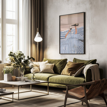 Morning Wine 3 - Poster / Art Print - interiör