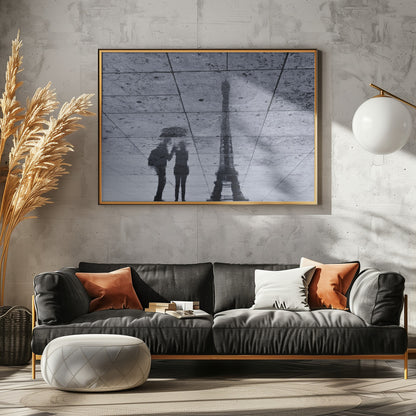 Under the Rain in Paris - Poster / Art Print - interiör