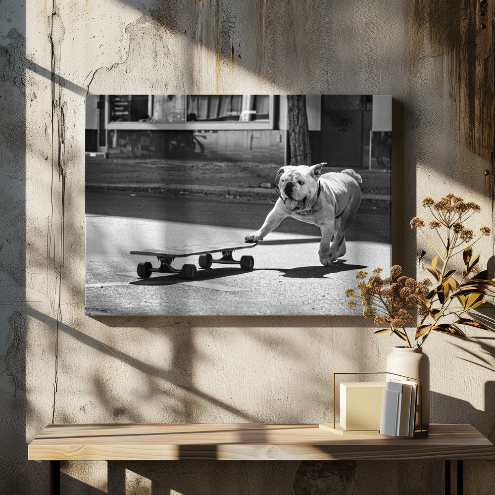 Dogs just want to have fun - Poster / Art Print - interiör