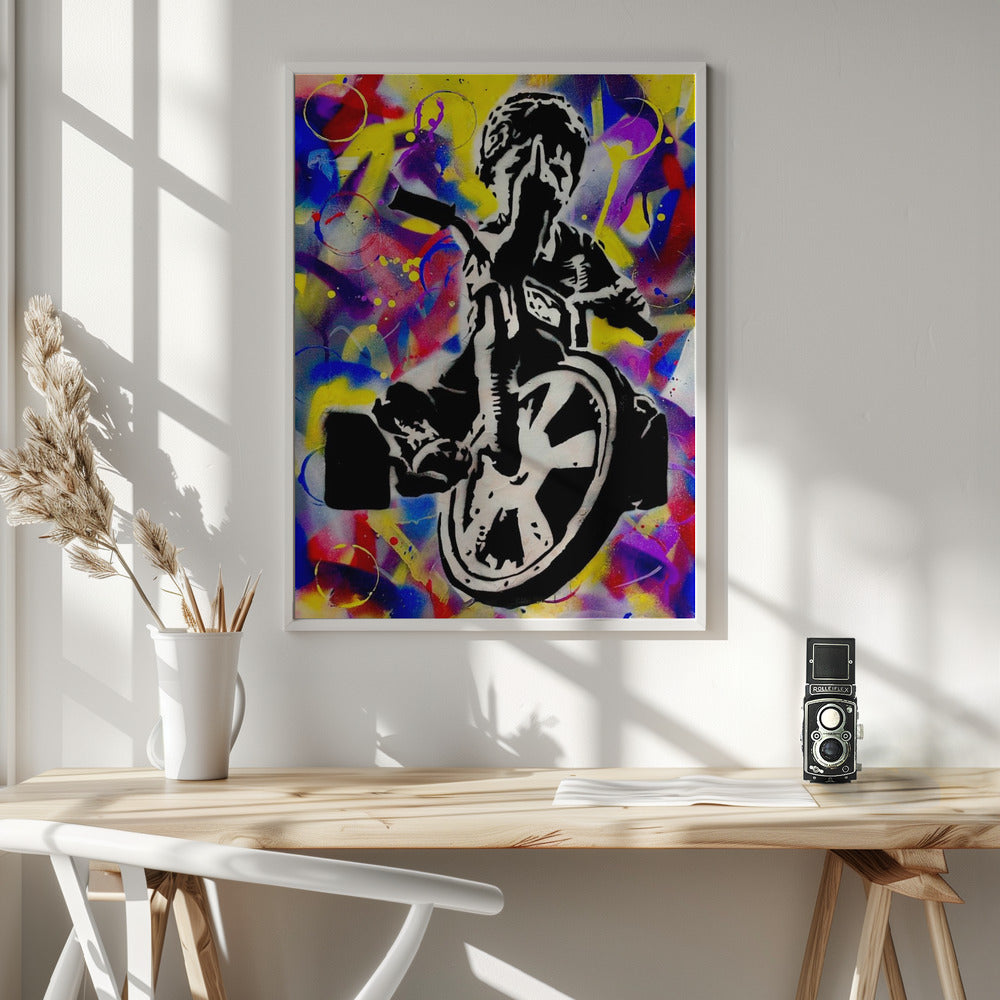 Fuck war - Poster / Art Print - interiör